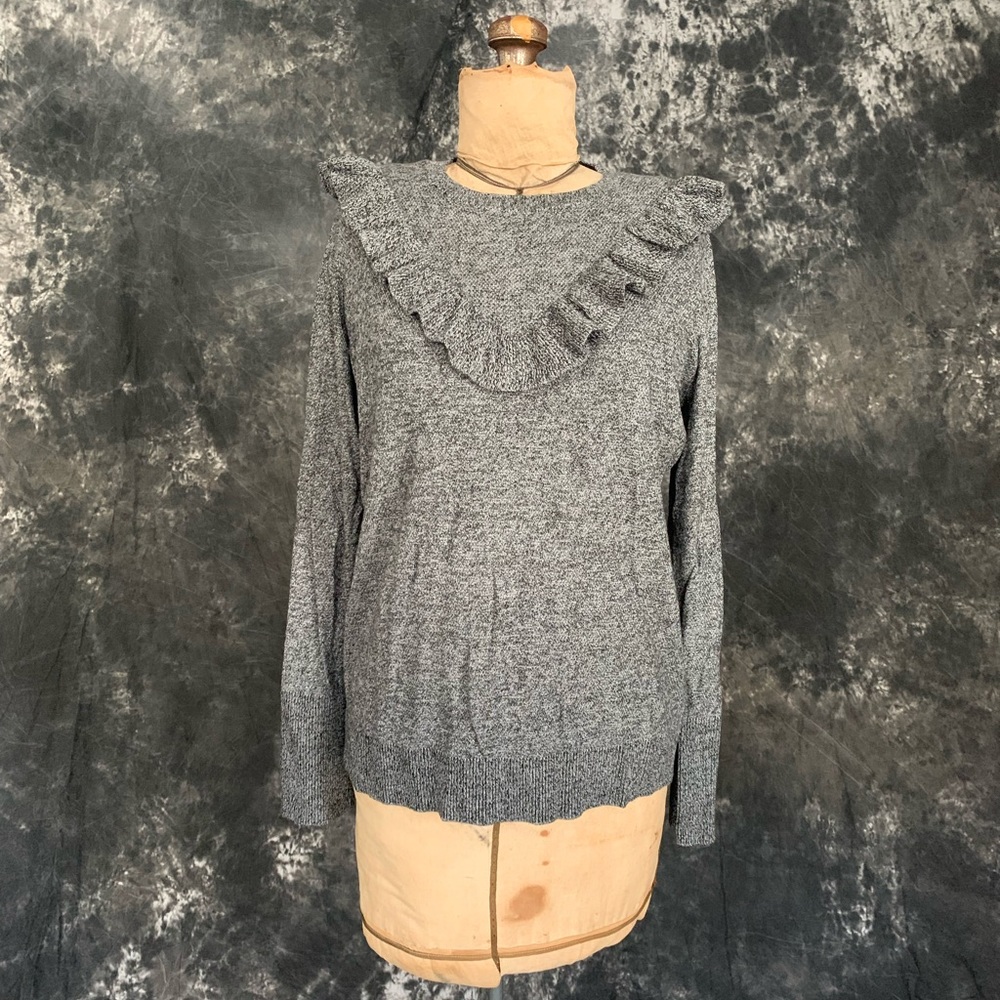 Ruffle detail sweater